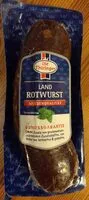 Количество сахара в Land Rotwurst