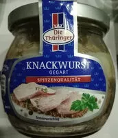 Количество сахара в Knackwurst