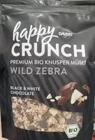 Zuckermenge drin Happy crunch black & white chocolate