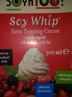 Quantité de sucre dans Creme Soja Pour Chantilly