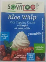 Rice topping cream