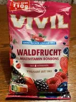 Suhkru kogus sees Waldfrucht Multivitamin bonbons
