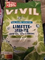 Suhkru kogus sees Limette Minze Erfrischungensbonbon