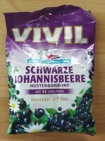 Suhkru kogus sees Hustenbonbons Schwarze Johannesbeere