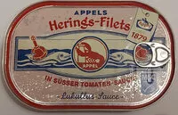 入っている砂糖の量 Appels Herings-Filets in süsser Tomaten-Sauce