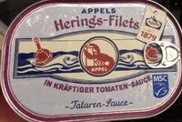 入っている砂糖の量 Herings-Filets