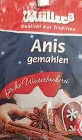 Zuckermenge drin Anis gemahlen