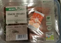 Sokerin määrä sisällä Schweine-Bratwurst Grob