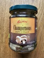चीनी की मात्रा Champignons gegrillt, in Kräuteröl