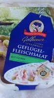 Sokerin määrä sisällä Geflügel Fleischsalat