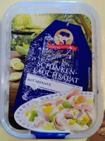 Sokerin määrä sisällä Schinken-Lauchsalat mit Ananas