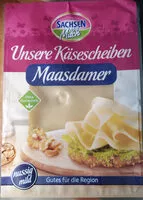 Jumlah gula yang masuk Unsere Käsescheiben Maasdamer