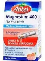 Jumlah gula yang masuk Magnesium 400 (Direkt Granulat)