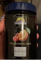 入っている砂糖の量 Pflaumenliebe mit Kirschen