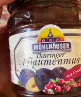 入っている砂糖の量 Pflaumenmus