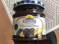 入っている砂糖の量 Pflaumenmus