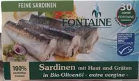 入っている砂糖の量 Sardinen mit Haut und Gräten in Bio-Olivenöl