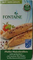入っている砂糖の量 Fontaine Makreelfilet+pepers