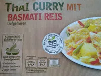 含糖量 Thai Curry mit Basmati Reis tiefgefroren