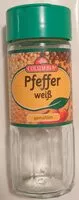 Amount of sugar in Pfeffer weiß gemahlen
