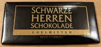 Zuckermenge drin Schwarze Herren Schokolade Edelbitter