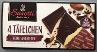 Zuckermenge drin 4 Täfelchen feine Edelbitter
