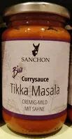 Quantité de sucre dans Tikka Masala, Indische Fertigsauce