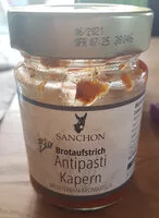 Quantité de sucre dans Brotaufstrich Antipasti Kapern