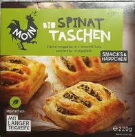 Jumlah gula yang masuk Bio Spinat Taschen