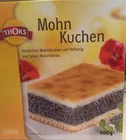Количество сахара в Mohnkuchen