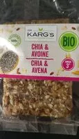 Suhkru kogus sees Chia &avoine