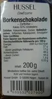 Quantité de sucre dans Borkenschokolade Zartbitter