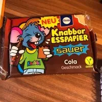 Cantidad de azúcar en Knabber Esspapier, Cola Geschmack
