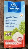 入っている砂糖の量 UHT Whipping Cream