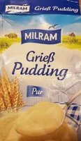 入っている砂糖の量 Grieß Pudding, pur