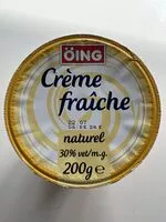 Jumlah gula yang masuk Crème fraiche naturel