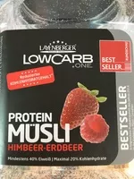 चीनी की मात्रा Protein muesli himbeer erdbeer