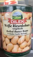 Sokerin määrä sisällä Boiled Butter Beans