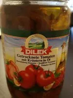 Sokerin määrä sisällä Getrocknete Tomaten Mit Kräutern In öl