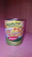 Quantité de sucre dans Erasco Kartoffelsuppe m. Würstchen