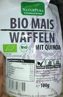 Sokerin määrä sisällä Bio mais waffeln