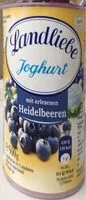 Jumlah gula yang masuk Joghurt - Heidelbeere