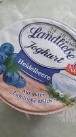 Jumlah gula yang masuk Joghurt - Heidelbeere