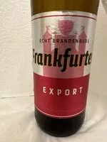 Zuckermenge drin Echt Brandenburg Frankfurter Export