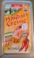 चीनी की मात्रा Haydari Creme