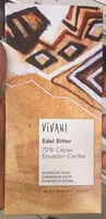 Zuckermenge drin Edel Bitter 70% Cacao