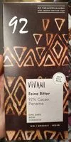Zuckermenge drin Feine Bitter 92% Cacao