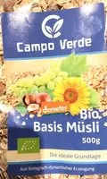 Sokerin määrä sisällä Bio basis musli