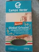 Sokerin määrä sisällä Dinkel grissini
