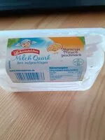 Sokerin määrä sisällä Milchquark